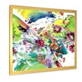 thumbnail image 2 of Wildflowers and Vibrant Wild Spring Leaves X 16 in x 16 in Framed Painting Canvas Art Print, by Designart, 2 of 4