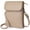 Apricot, variant on Badiya Adult Big Crossbody Bags, Adjustable Strap, PU Leather, 1-Piece, Grey