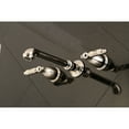 thumbnail image 3 of Kingston Brass KS7026GL Georgian Two-Handle Wall Mount Roman Tub Faucet, Polished Nickel, 3 of 8