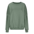 thumbnail image 2 of Cilsoka Oversized Hoodies for Women Cotton Womens Sweatshirt Oversized Crop Sweatshirts for Women Pack Womens Long Sleeve T Shirts My Orders past Orders, 2 of 6