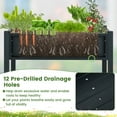 thumbnail image 5 of GVN HIPS Raised Garden Bed Poly Wood Elevated Planter Box-Black, Outdoor Wooden Elevated Raised Garden Bed for Patio or Yard Gardening, 5 of 8