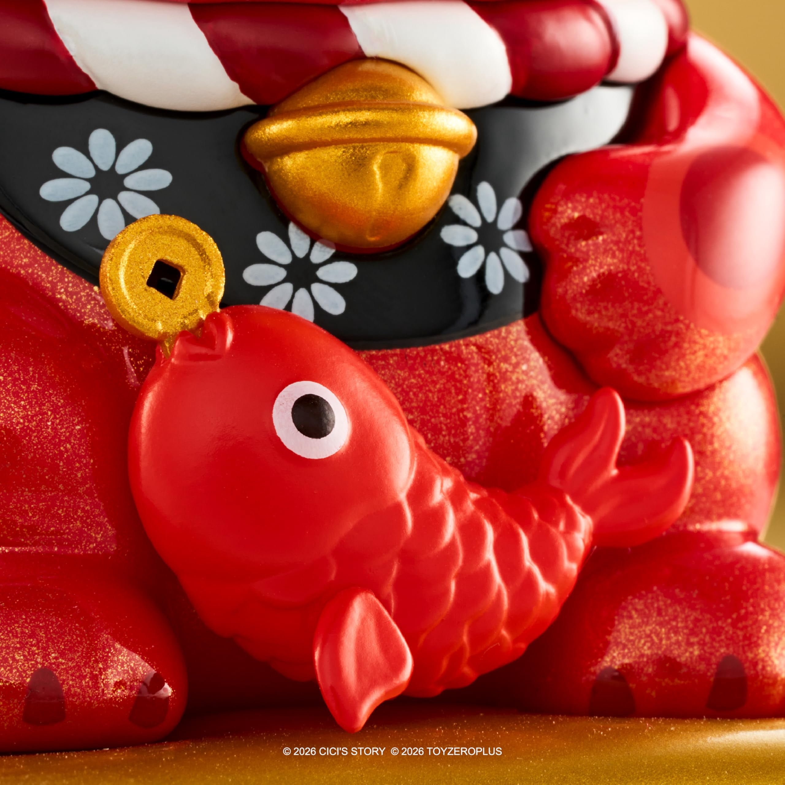 TOYZERO + Lulu The Piggy Blind Box Figures - Lucky Cat Series Blind Boxes Cute Animal Figurines Mystery Box Collectibles Home Decorations Holiday Birthday Gifts, Single Box