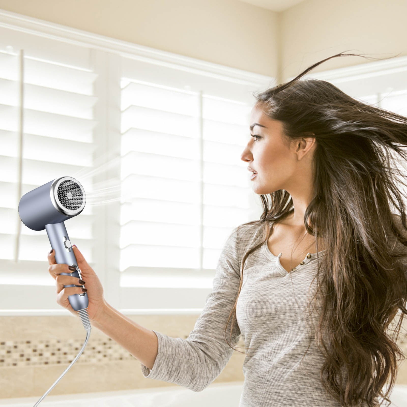 PEONAVET Drying Machine Drying Machine Hair Dryer Blue Light Hair Care Hair Dryer Home Hair Dryer