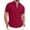 A-Wine, variant on successthop Collarless Shirts for Men Short Sleeve T Shirt with Button Mock Neck Pullover Tops Big and Tall Clothes XL