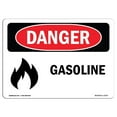 thumbnail image 1 of SignMission OS-DS-A-1218-L-1273 12 x 18 in. OSHA Danger Sign - Gasoline, 1 of 1