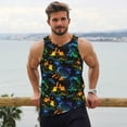 thumbnail image 6 of Fotbe Retro Truck Pattern Men's Quick Dry Workout Tank Top Gym Muscle Tee Fitness Bodybuilding Sleeveless T Shirt Breathable Workout Shirt-X-Large, 6 of 9