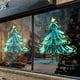 thumbnail image 1 of Adherencias para ventanas de árbol de Navidad - Calcomanías electrostáticas de 45x60 cm para puertas de cristal • Decoración navideña de PVC extraíble y reutilizable, 1 of 6