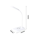 thumbnail image 3 of shyuyusa LED Eye Protection Desk Lamp Student Reading Wireless Charging Desk Lamp with USB Charging Port & Clock,Children's Bedroom 3Class To Adjust Night Reading Lamp10W Wireless Charging, 3 of 8