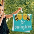 thumbnail image 3 of Cute Bee Funny Quotes Kitchen Hand Towels, Thank You for Bee-ing Here Fingertip Bath Towels Ultra Soft and Absorbent, Decorative Face Towels Dish Washcloths, 2 PCS, 28.3"x 14.4", 3 of 5