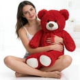 thumbnail image 2 of HollyHOME 36 Inch Giant Teddy Bear Big Plush Stuffed Animal Soft Cuddly Toy Gift for Girlfriend Kids Valentine's Day Red, 2 of 7