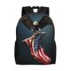 thumbnail image 1 of Disketp American Flag Mochila Unisex de Apertura Lateral Completa, Mochila para Laptop para Escuela, Trabajo y Viajes, 1 of 8