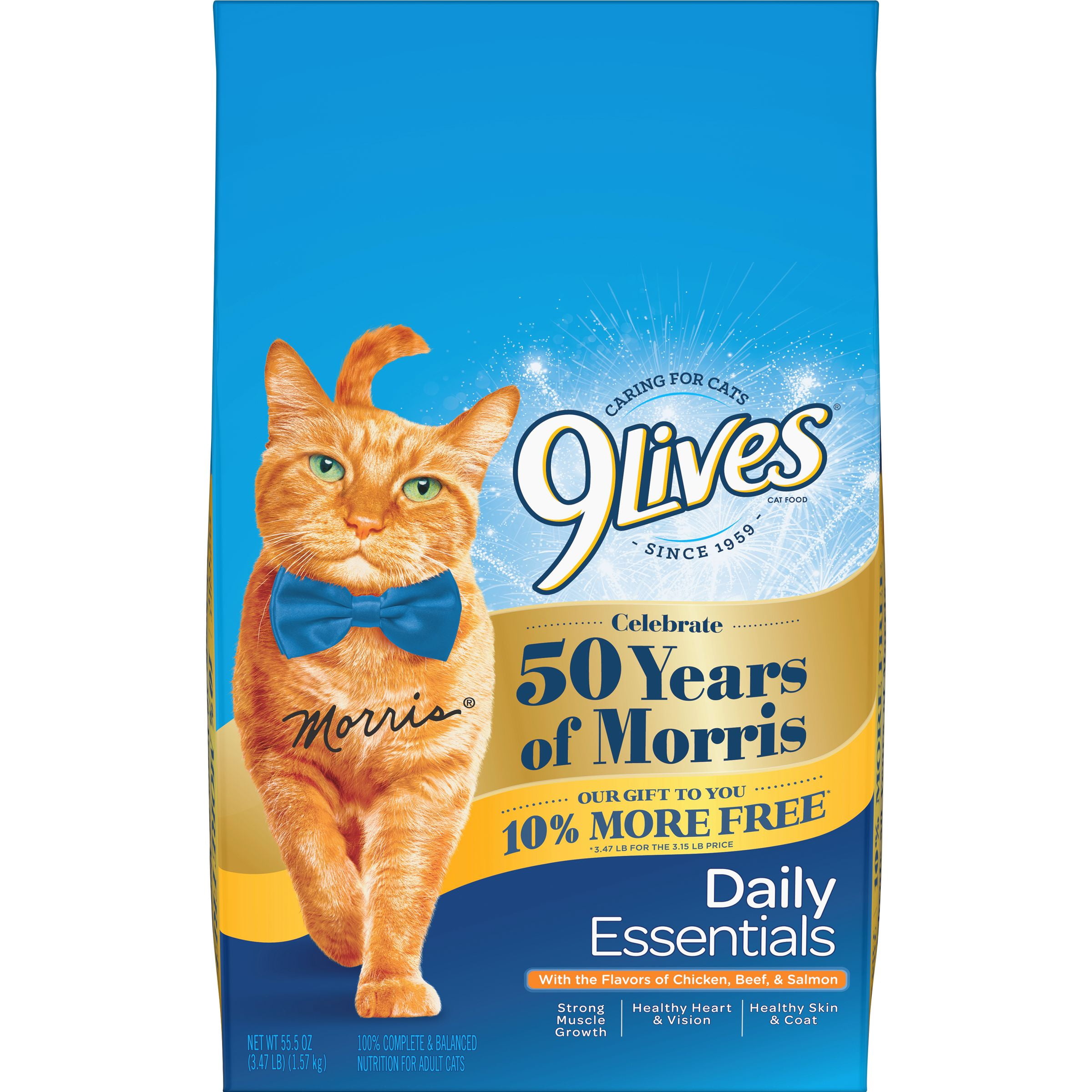 9Lives Daily Essentials Dry Cat Food 3 47 Pound Bag Walmart 