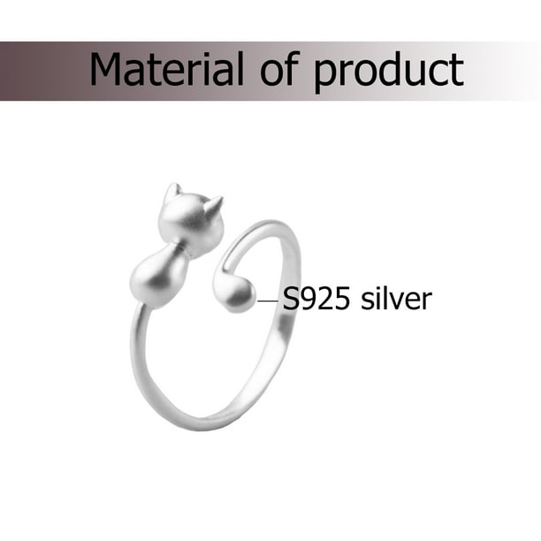 Authentic S925 Sterling Silver European simple design Finger Ring For Women  Girl