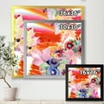 thumbnail image 4 of Wildflowers and Vibrant Wild Spring Leaves VII 30 in x 30 in Framed Painting Canvas Art Print, by Designart, 4 of 4
