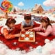 thumbnail image 5 of Juego de tres en raya | Tablero de madera de tres en raya | Juego de estrategia educativo para niños | Juegos de fiesta familiares en casa | Tamaño portátil de viaje de 10 x 10 cm, 5 of 5
