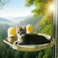 thumbnail image 4 of All Season Window Cat Bed for Indoor Cats Featuring Secure Suction Cup Mounts, 4 of 6