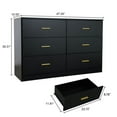 thumbnail image 7 of 6-Drawer Dresser for Bedroom,Modern Ample Storage Wide Chest of Drawers for Living Room,Hallway,Black, 7 of 7