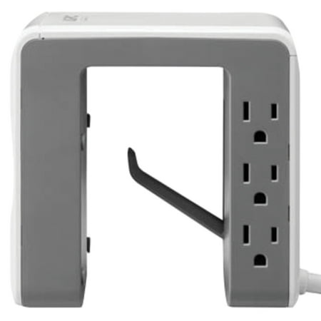 UPC: 0731304343745 | APC PE6U4W Essential SurgeArrest Desk-Mount Power Station with 6 Outlets and 4 USB Charging Ports (White)