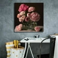 thumbnail image 5 of Epic Graffiti 'Rose And Peony Dark Duet' by Leah McLean Giclee Canvas Wall Art, 26"x26", 5 of 6