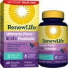Renew Life Kids Chewable Probiotic Tablets, Unisex, 3 Billion CFU, Berry, 60 Count