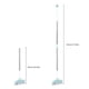 thumbnail image 1 of Cepillo de limpieza giratorio extensible con mango desmontable | Cepillo de fregar de largo alcance para baldosas, suelos, bañeras, lechada, esquinas, ventiladores de techo | Cabezal de cepillo, 1 of 7