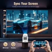 [Auto Focus] Magcubic Mini Projector Native 1080P & 8K Support with WiFi 6 & BT5.4, 330 ANSI Brightness, 5W Speaker, Built in Apps, Voice Control, Portable Home&Outdoor Movie Projector HY310