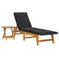 thumbnail image 2 of vidaXL 3 Piece Garden Lounge Set Poly Rattan&Solid Wood Acacia, 2 of 5