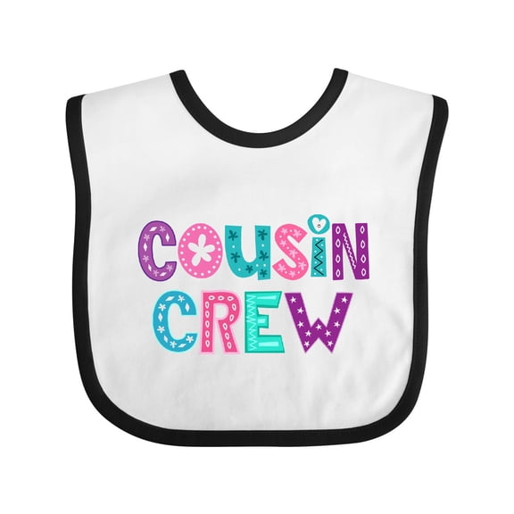 Inktastic Cousin Crew Cute Family Girls Baby Bib
