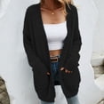 thumbnail image 6 of Fall Sweater for Women Open Front Knit Cardigan Lightweight Fuzzy Sweater Lantern Long Sleeve Fluffy Coat Outwear Women Sweaters Cheap, 6 of 7