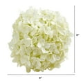 thumbnail image 2 of Nearly Natural 6" Hydrangea Ball Artificial Flower (Set of 4), Beige, 2 of 3