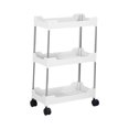 thumbnail image 4 of Carro de almacenamiento con ruedas, carrito utilitario rodante, carrito organizador de baño extraíble, carrito de almacenamiento de cocina para cuarto 3 capas ensanchadas, 4 of 8