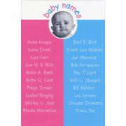 Nobleworks Baby Names Funny New Baby Boy or Girl Congratulations Card