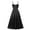 Black, variant on Lilgiuy Woman Fashion Solid Sling Sleeveless Long Dress High Waist Dress Festive Club Dating Sling Skirt