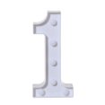 thumbnail image 1 of DPTALR Alphabet LED Digital Lights Light Up White Plastic Digital Standing Hanging 1, 1 of 2