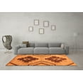 thumbnail image 3 of Ahgly Company Indoor Rectangle Abstract Orange Modern Area Rugs, 7' x 9', 3 of 4
