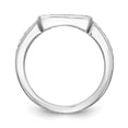 thumbnail image 2 of 14K White Gold Ring Band Wedding Diamond Round , Size 5, 2 of 7