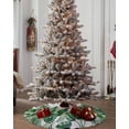 thumbnail image 4 of Green Palm Leaves Botanical Christmas Tree Skirt 48 Inches Large Christmas Skirt Tree, Summer Tropical Plants Tree Skirt Christmas Decorations for Fireplace Party Holidays Indoor Outdoor, 4 of 7