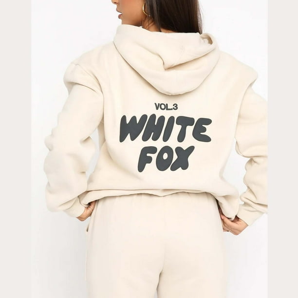 ほんわか milky friends hoodie white パーカー White Fox Clearance Hoodies for Men Women Teen Girls Long Sleeve