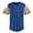 Royal/Gold, variant on Baseball Short Sleeve Button Down Team Jersey Casual Button Down Shirts
