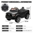 Dodge RAM Ride on Truck Car, 12V Powered Ride on Toy with Remote