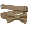 thumbnail image 3 of Tan Boys Suspenders and Bow Tie Set 1 inch X Back, 3 of 7