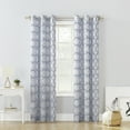 thumbnail image 5 of No. 918 Lido Global Inspired Medallion Semi-Sheer Grommet Curtain Panel, 48"W X 84"L, Blue, 5 of 6