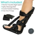 thumbnail image 4 of Vive Hard Plantar Fasciitis Night Splint - Stabilizer Brace Relieves Inflammation - Foot Support Boot, 4 of 9
