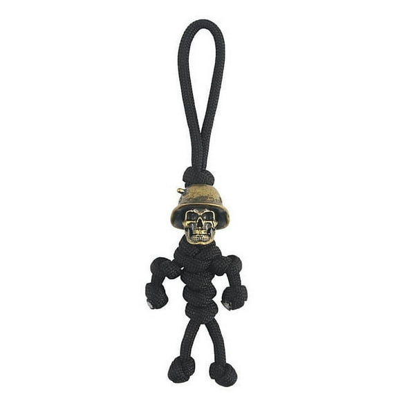 WRKEKC Clearance Skeleton Soldier Rope Key Chain, Motorcycle KEY LANYARD Antique Brass Skeleton Umbrella Rope Pendant Motorcycle Key Chain