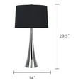 thumbnail image 2 of Grandview Gallery 29.5 Inch Tall Table Lamps, Polished Nickel (Set of 2), 2 of 5