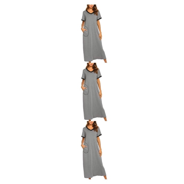 Sonducket Ropa de dormir y cómoda para mujer, para una noche relajante, camisones y camisones de algodón para mujer Type1 NO1