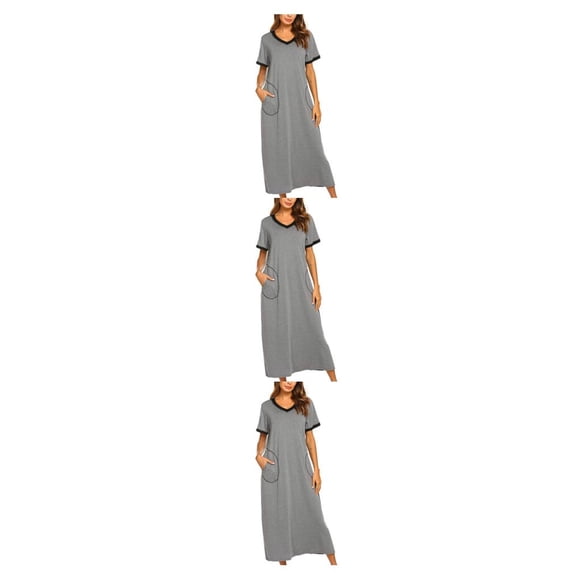 Minnieouse Camisones de algodón de manga corta para mujer: ropa de dormir cómoda y elegante Camisón de Diseño favorecedor Type1 NO1
