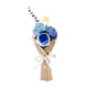 thumbnail image 4 of Ramo de flores de ganchillo, flores artificiales, elegante margarita tejida con cuidado, duradera. Azul, 4 of 9