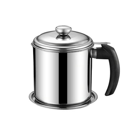 

Filter Oil Can Stainless Steel Filter Pot Kitchen Oil Separator Household Oil