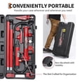 thumbnail image 3 of 10-Ton Porta Power Kit with Hydraulic Jack Ram Pump and 4.6 ft Oil Hose 14-Piece Repair Set Overload Protection Wheeled Storage Case for Auto Farm Heavy Equipment Garage, 3 of 7